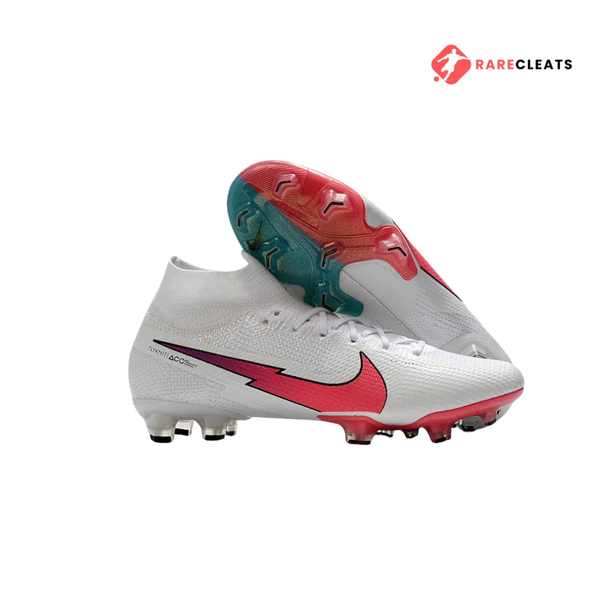 Mercurial Superfly 7 Elite FG White Crimson - Rare Cleats