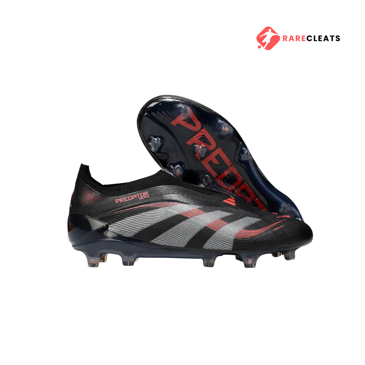 Predator Elite Laceless FG Black/Red - Rare Cleats