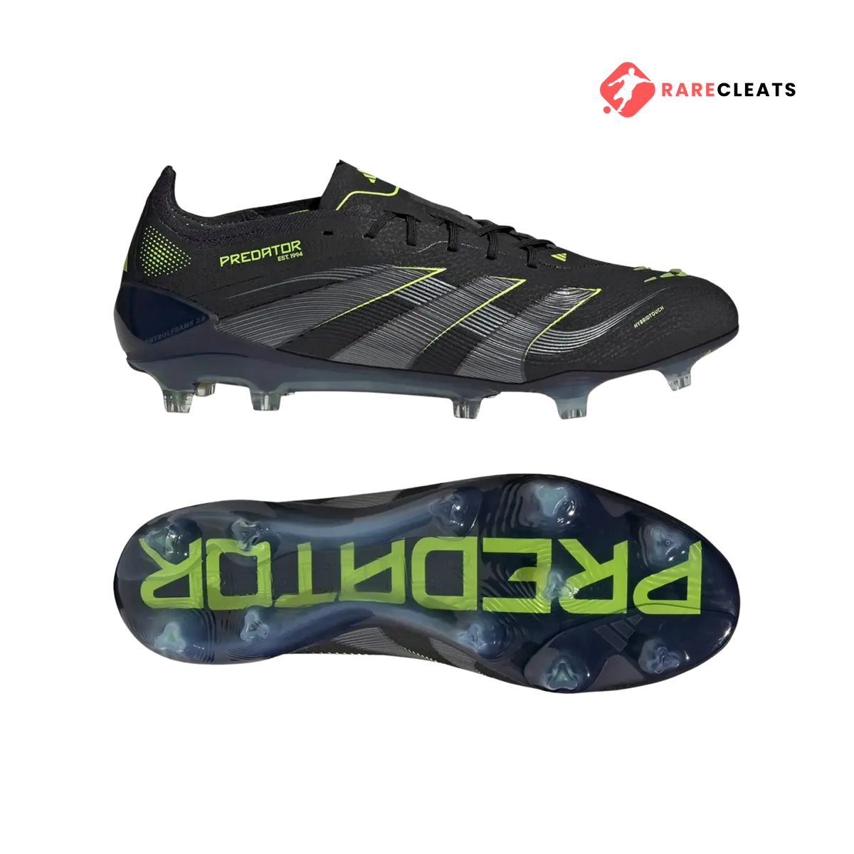 Predator Elite FG Black/Green - Rare Cleats