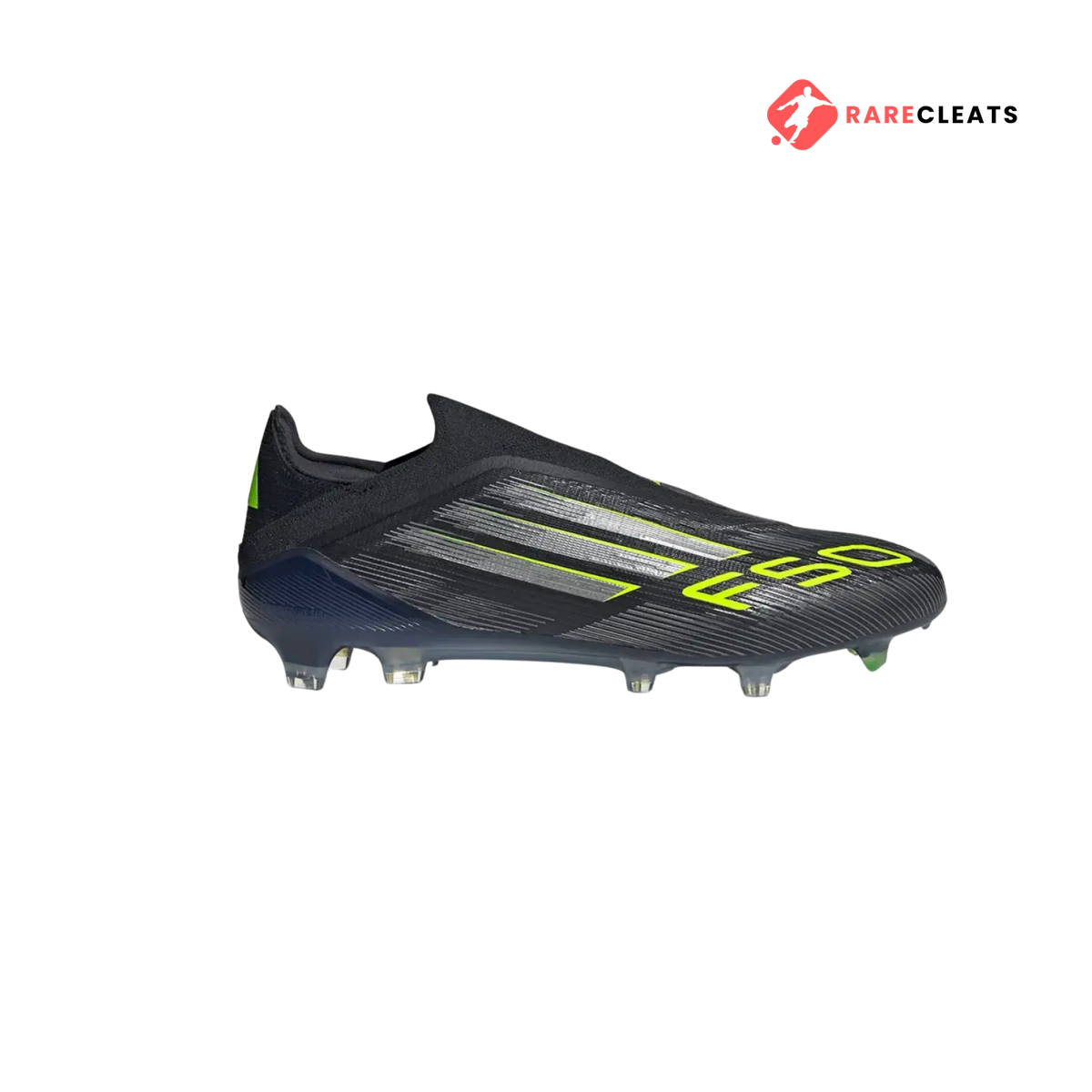 F50 Elite Laceless FG Black Green - Rare Cleats