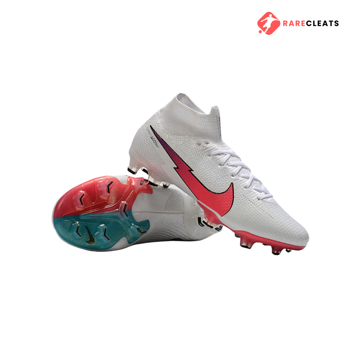 Mercurial Superfly 7 Elite FG White Crimson - Rare Cleats