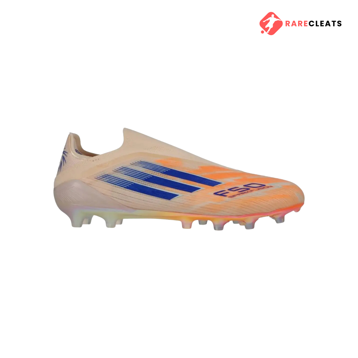 F50 Sparkfusion Elite Laceless FG Coral Blaze - Rare Cleats