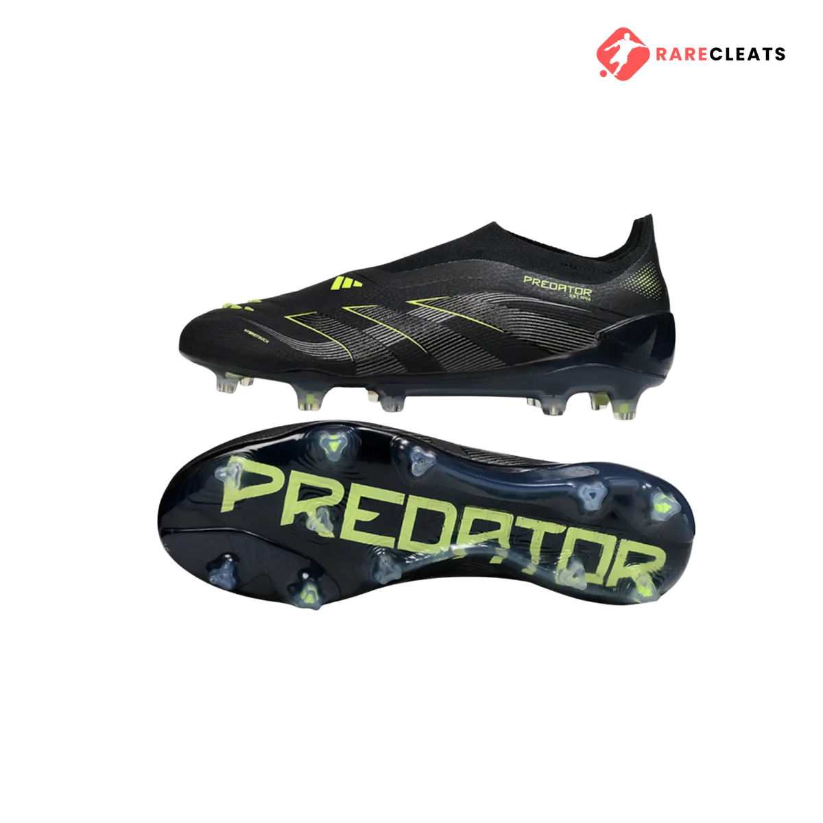 Predator Elite Laceless FG Black/Green - Rare Cleats
