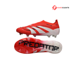Predator Elite Laceless FG Red/White - Rare Cleats