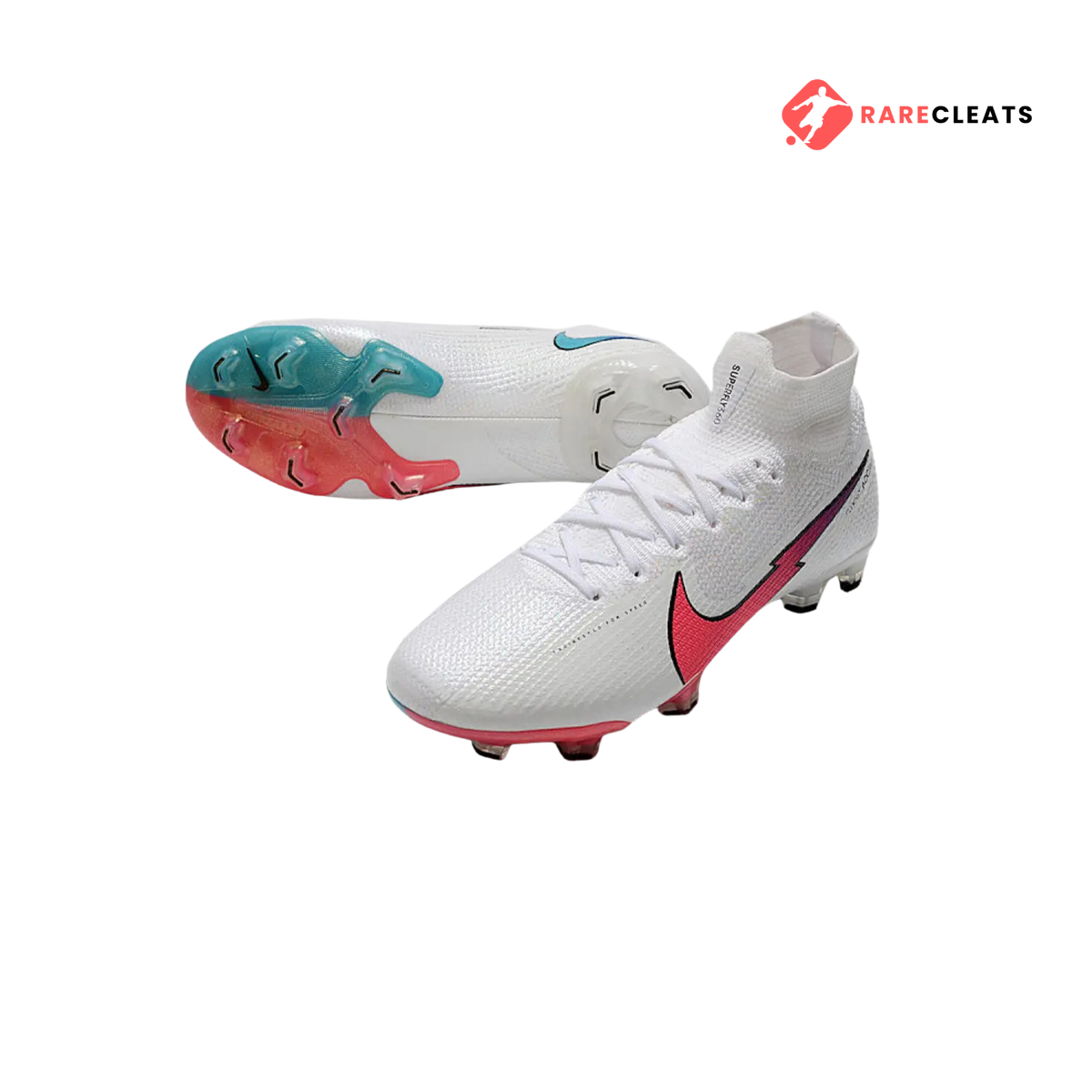 Mercurial Superfly 7 Elite FG White Crimson - Rare Cleats