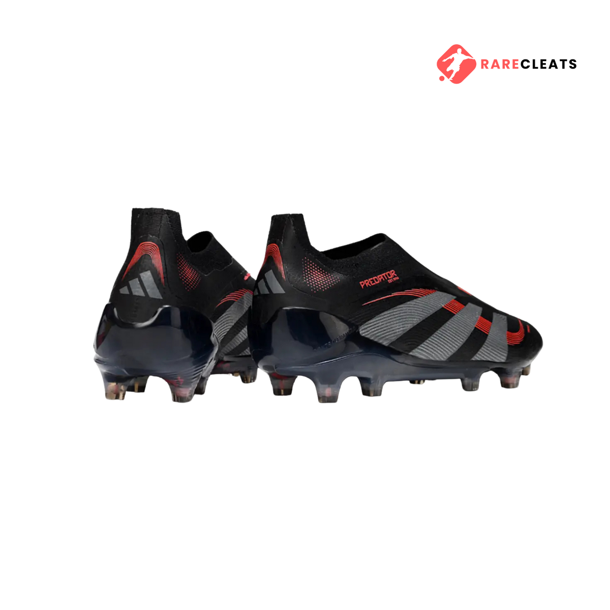 Predator Elite Laceless FG Black/Red - Rare Cleats