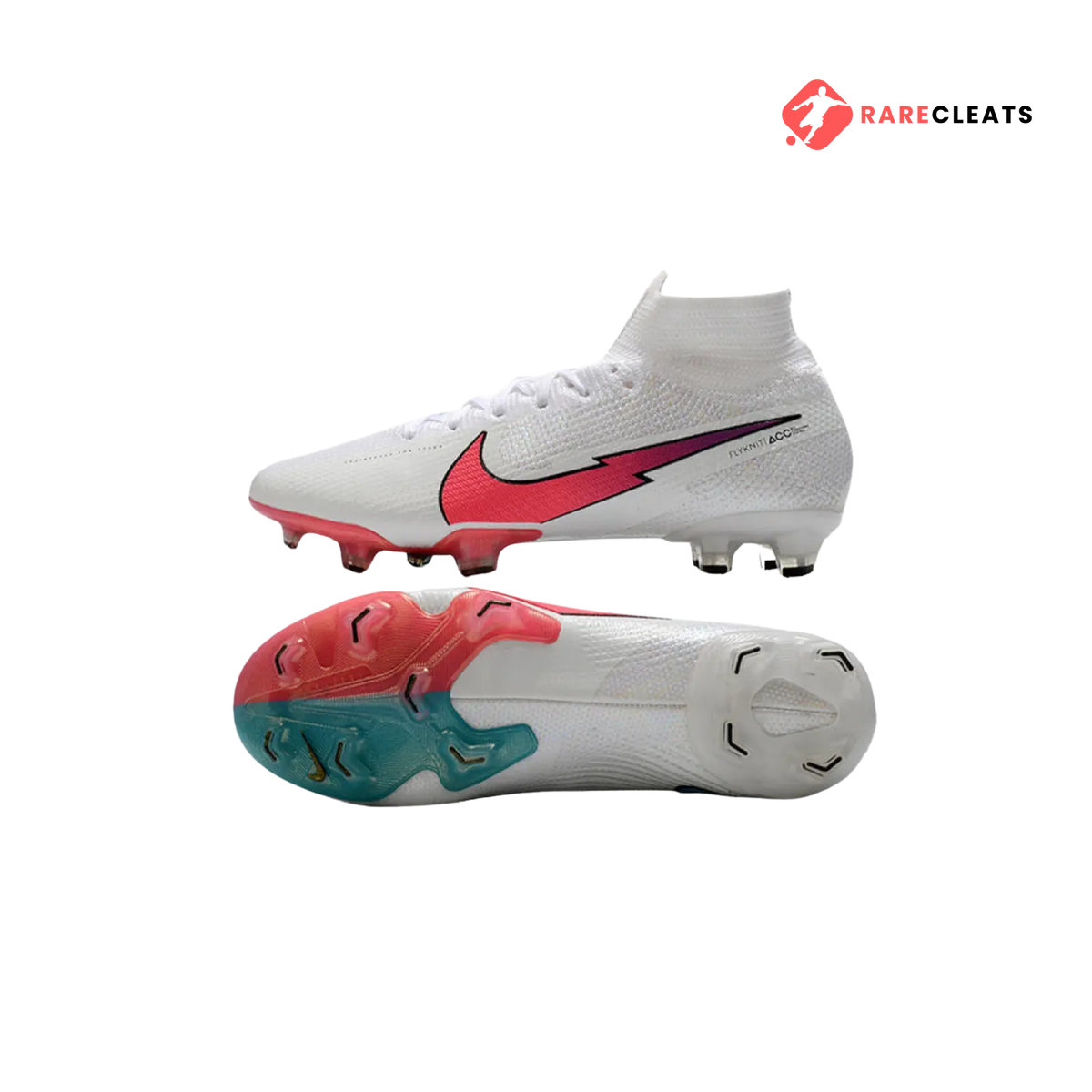 Mercurial Superfly 7 Elite FG White Crimson - Rare Cleats
