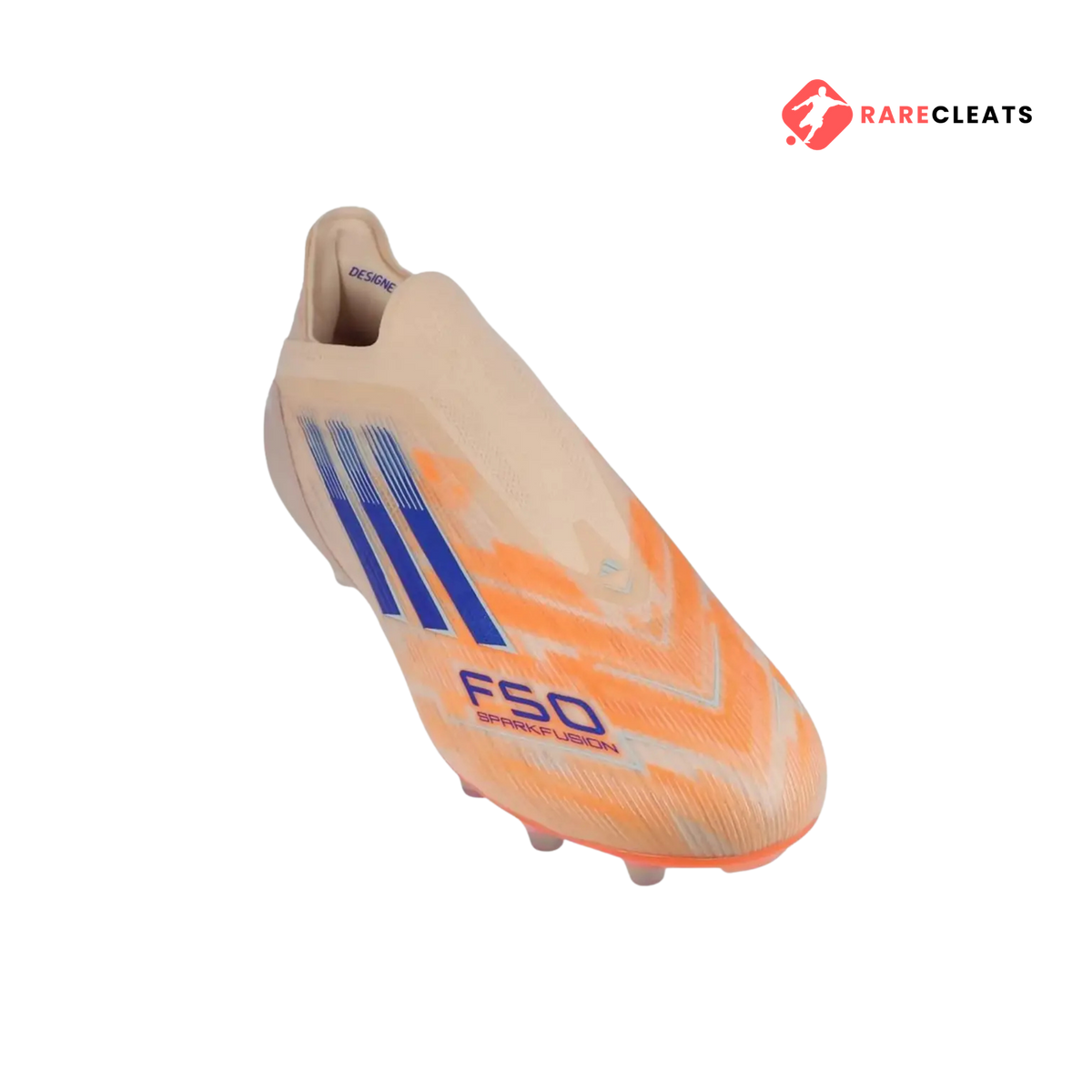 F50 Sparkfusion Elite Laceless FG Coral Blaze - Rare Cleats
