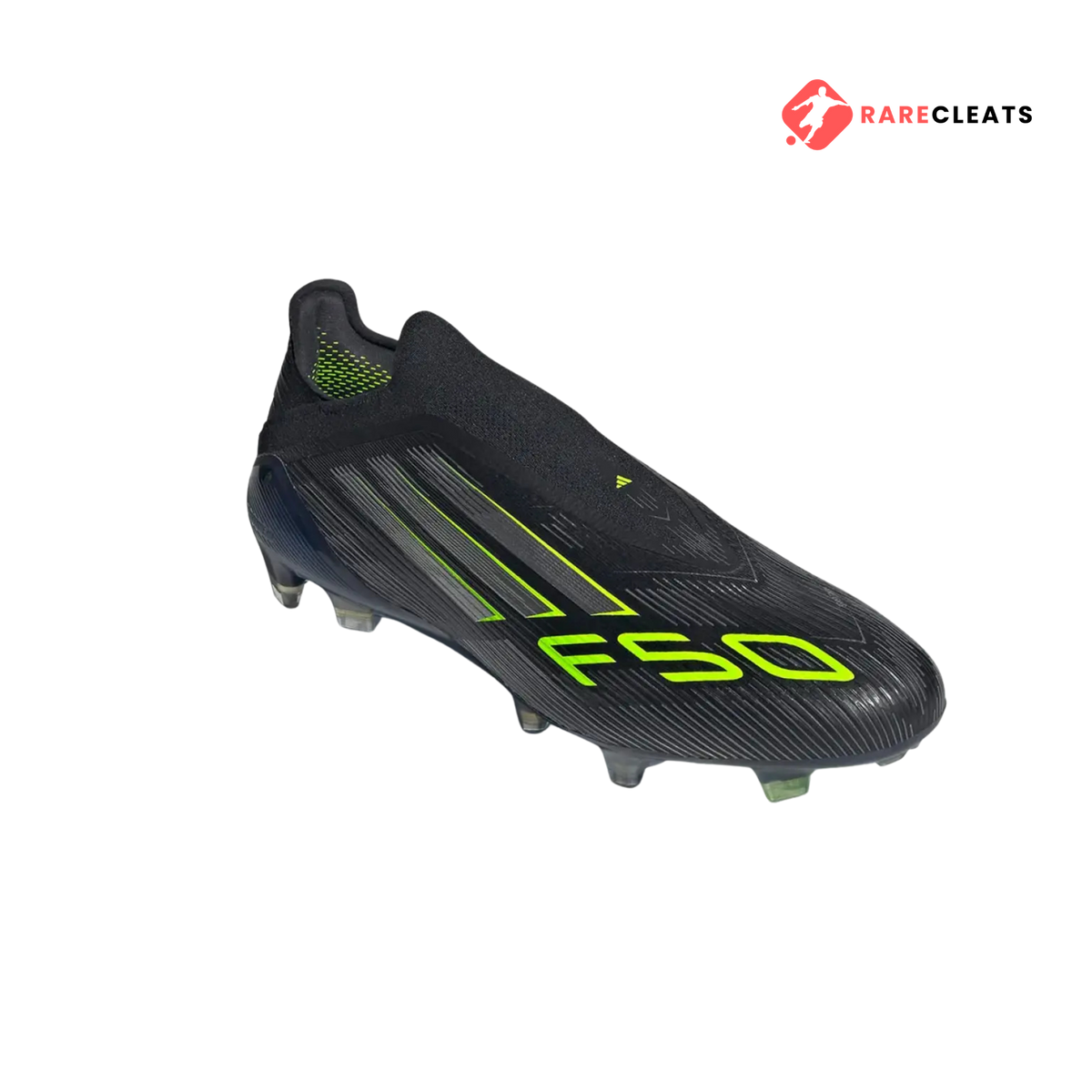 F50 Elite Laceless FG Black Green - Rare Cleats