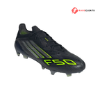F50 Elite FG Black Green - Rare Cleats