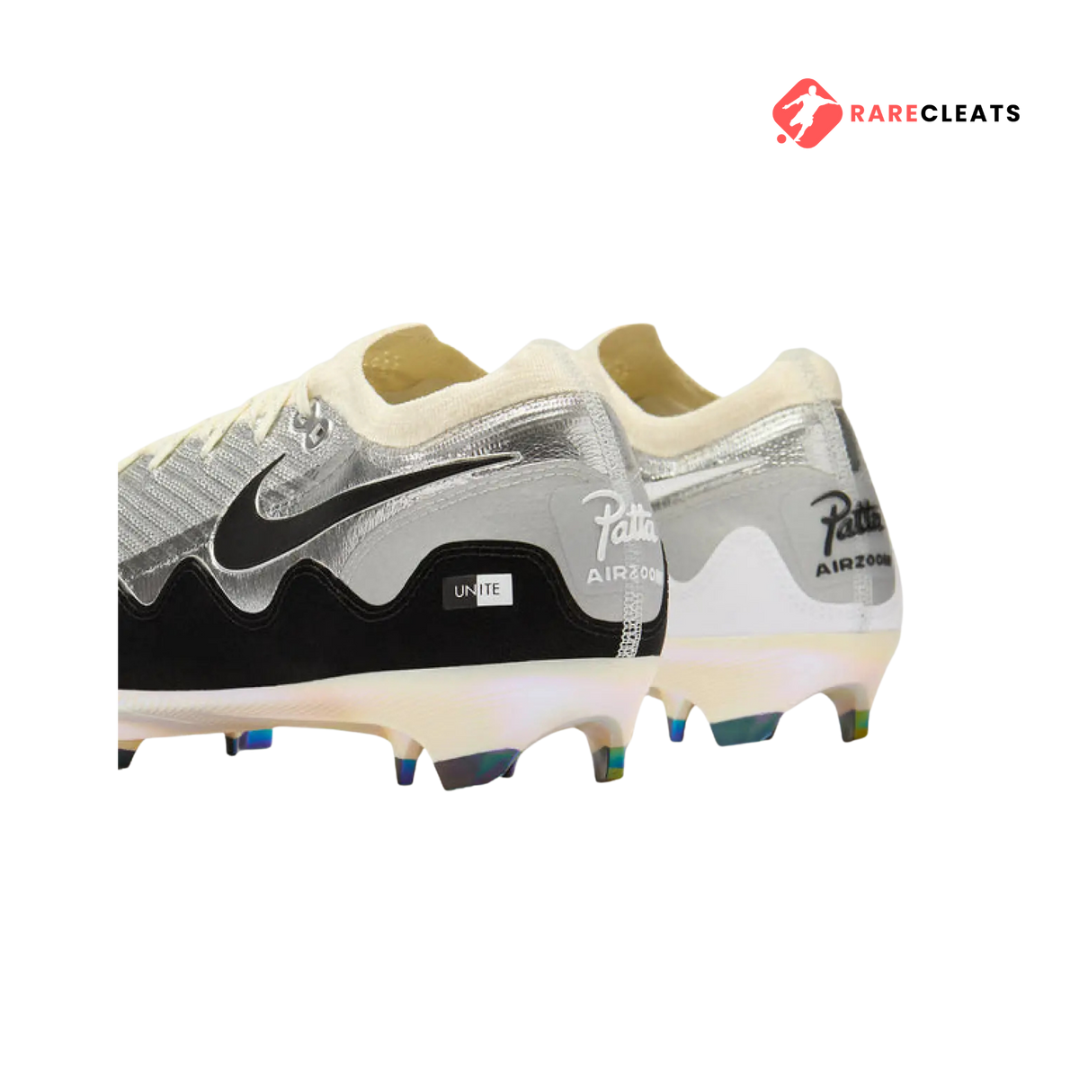 Mercurial Vapor 16 Elite x Patta FG - Special Edition Chrome/Black/White - Rare Cleats